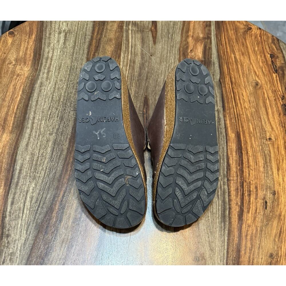 Haflinger Fisherman Womens Size 39-8 Brown Leather Clog Shoes - Picture 9 of 16